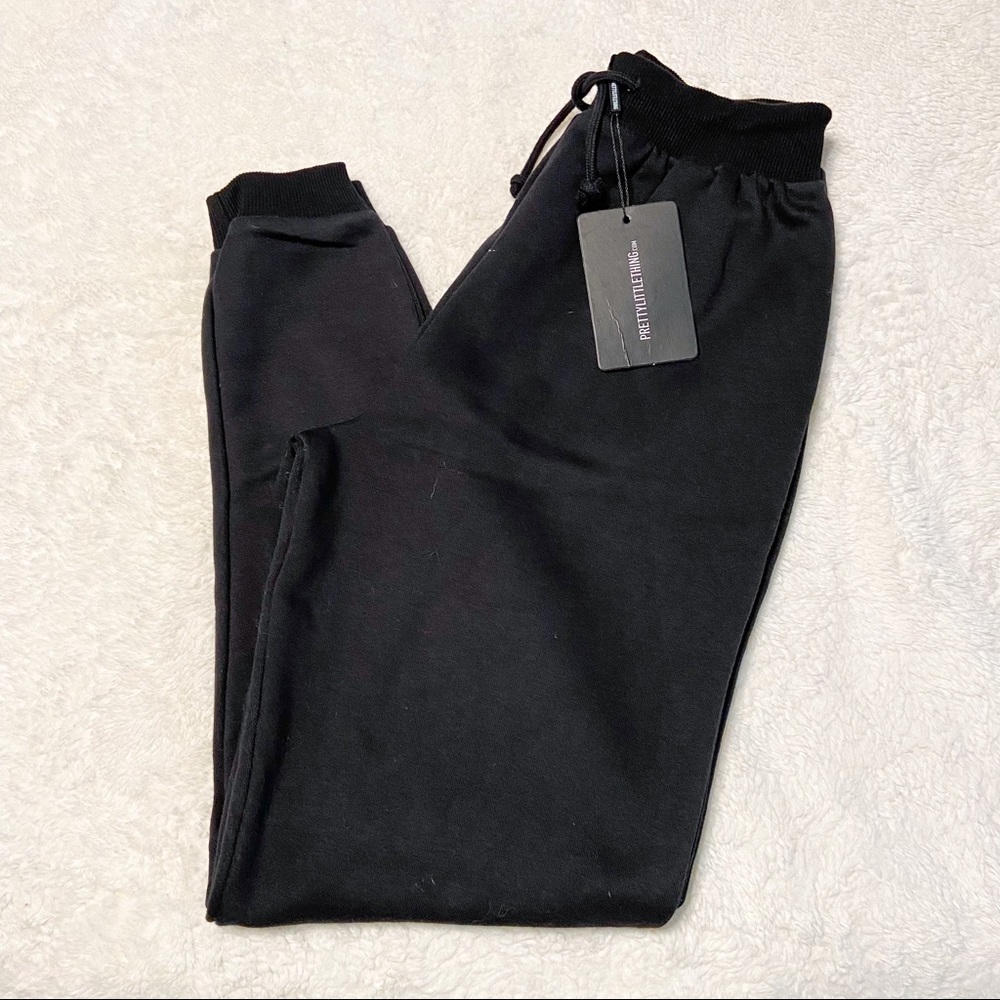 PrettyLittleThing Recycled Black Ultimate Sweat Joggers Size US 4 (UK 8)